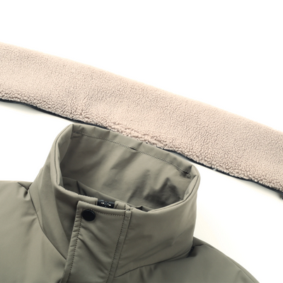 Sturmdk - Daunenjacke Herren Warm Gefüttert Winterjacke Mit Kapuze und Taschen