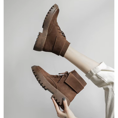 Sferida - Damen Winterstiefel mit Schnürung und robuster Profilsohle