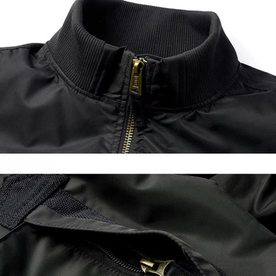 Bergwor - Wintermantel Männer, Warm gefütterte Jacke mit Reißverschlusstaschen