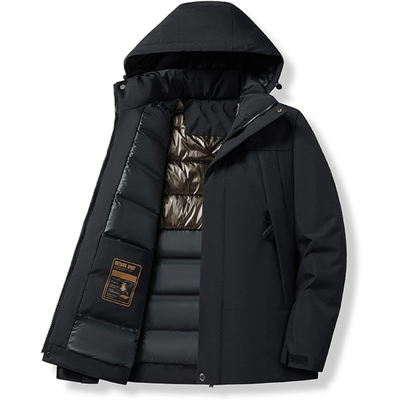 Skijacke mit Kapuze und Taschen | Winterjacke