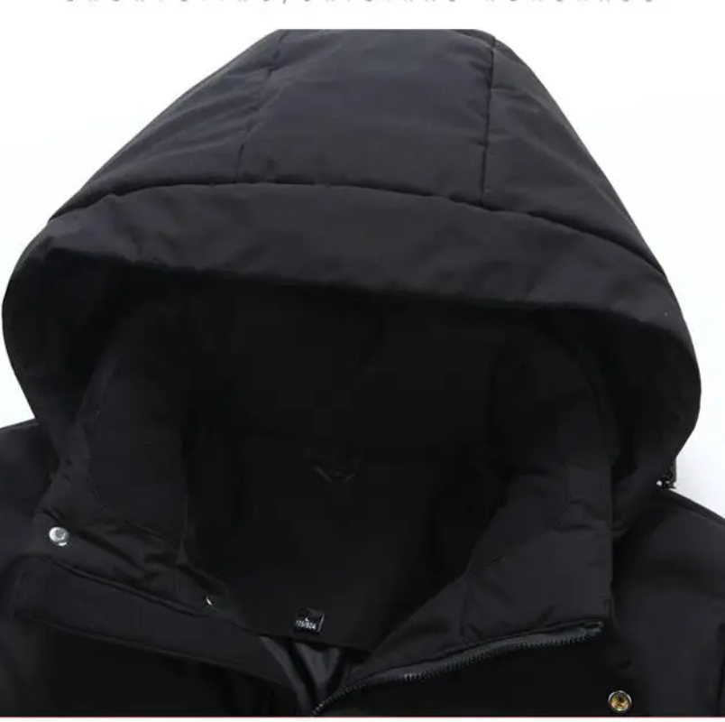 Polarnx - Daunenjacke Herren Warm Gefüttert Winterjacke Mit Kapuze Winddicht