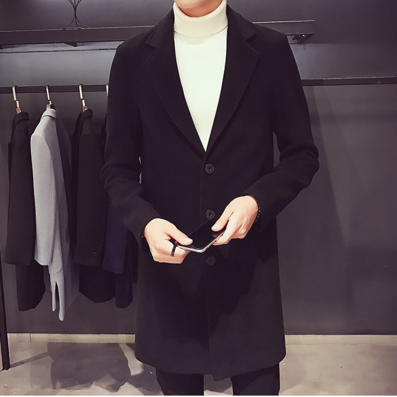 Silvolk - Mantel Jacke Herren – Moderner Business-Mantel für Herbst und Winter