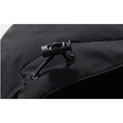 Mantzen - Langer Wintermantel Herren Mit Kapuze Warm Gefüttert Winddicht