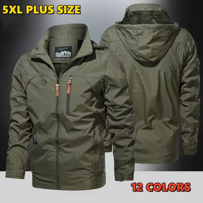 Nordwin - Wintermantel Männer, Winddichte Jacke mit Kapuze und Kunstfellbesatz