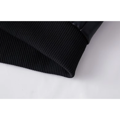 Pruxden - Lederjacke Herren mit Fleece-Futter, Warme Winterjacke mit Taschen