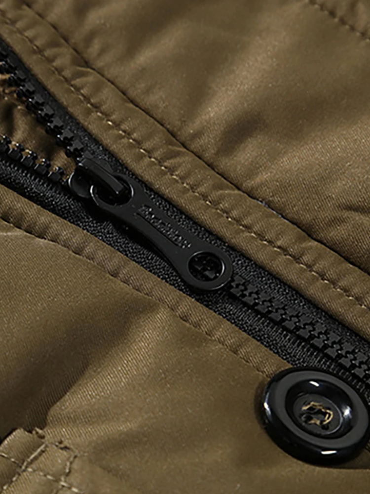 Strömik - Parka Winterjacke Herren – Warm Gefüttert, Winddicht, Mit Kunstfellkapuze