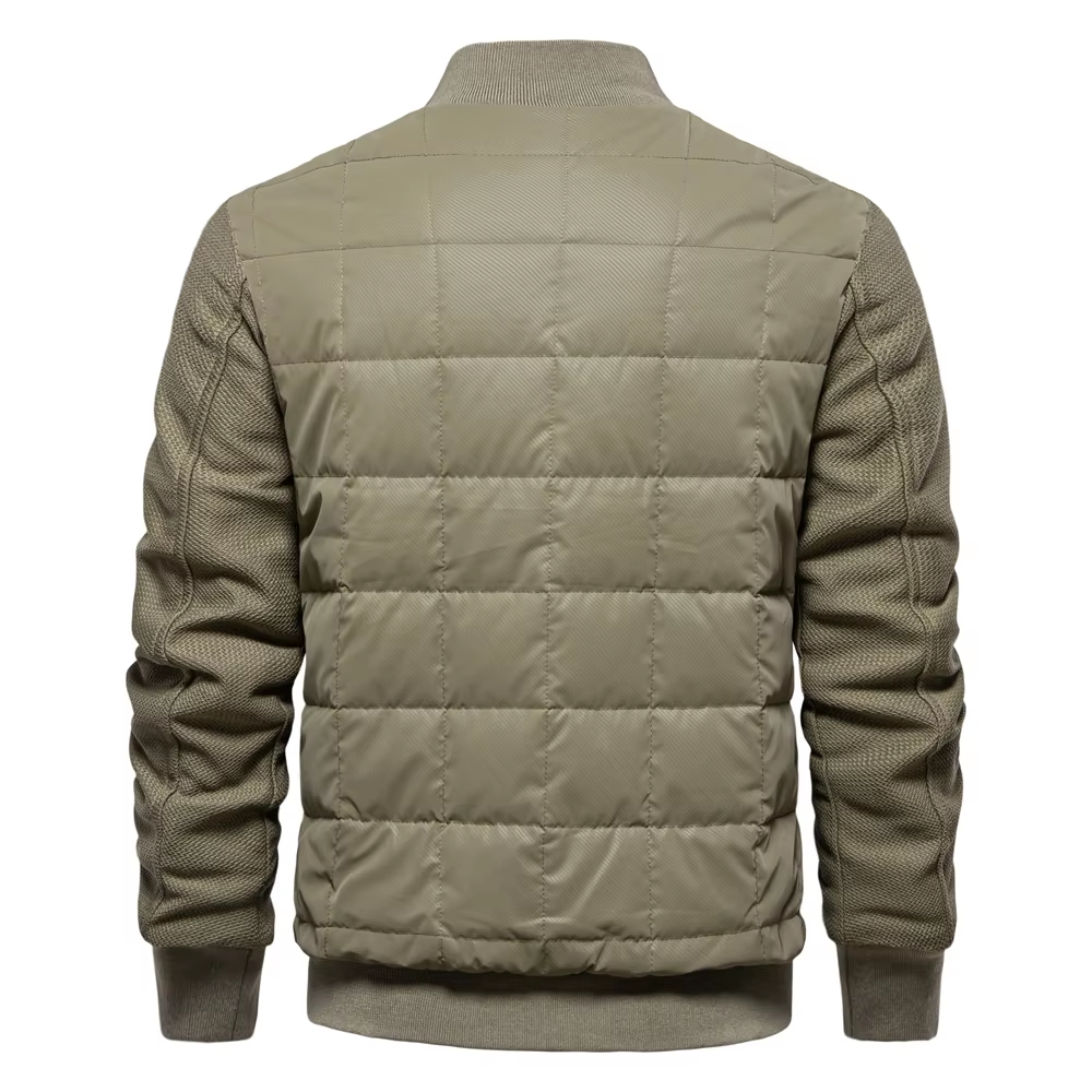 Vindorx - Gewattierte Jacke Herren Winddicht Steppjacke Mit Knopfleiste
