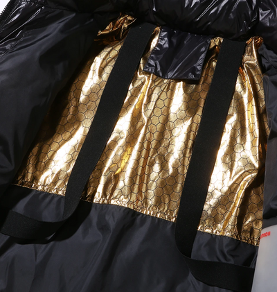 Jackfed - Daunenjacke Herren Glänzend Warm Gefüttert Mit Kapuze Winterjacke