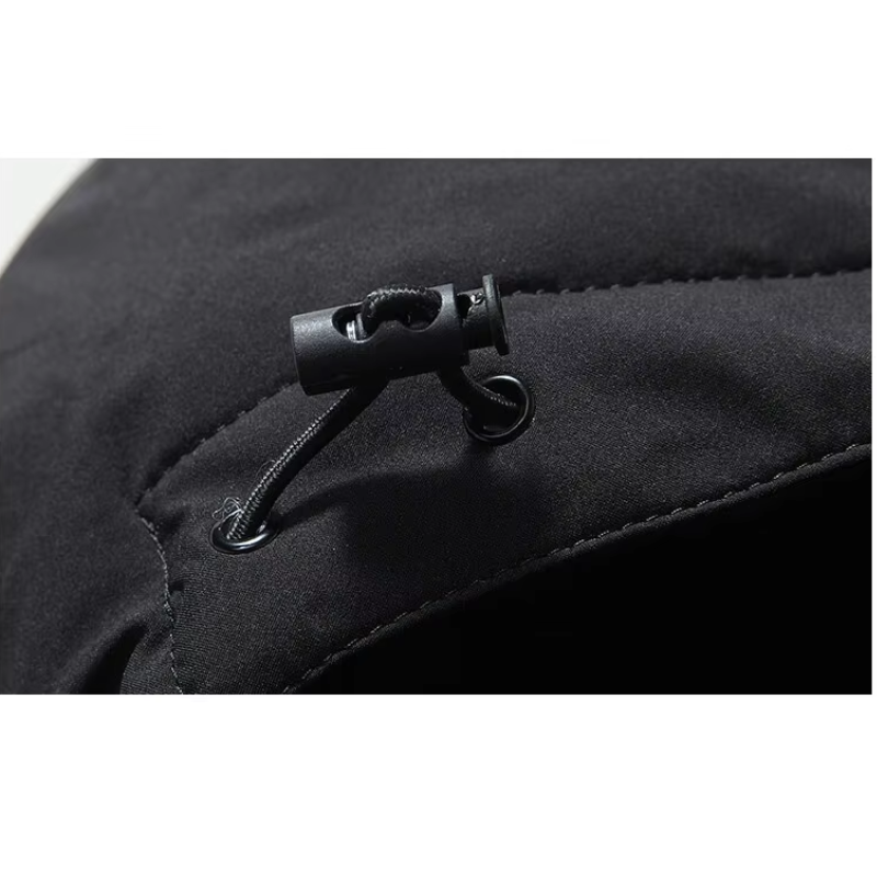 Herrtep - Pufferjacke Herren mit abnehmbarem Kunstfellkragen und Reißverschlusstaschen