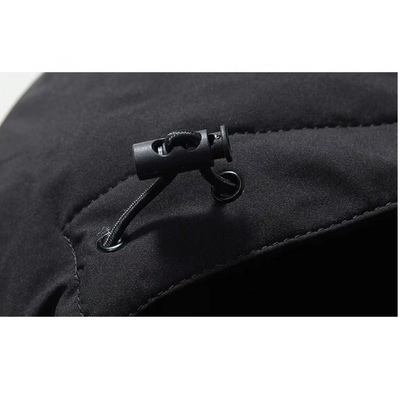 Herrtep - Pufferjacke Herren mit abnehmbarem Kunstfellkragen und Reißverschlusstaschen