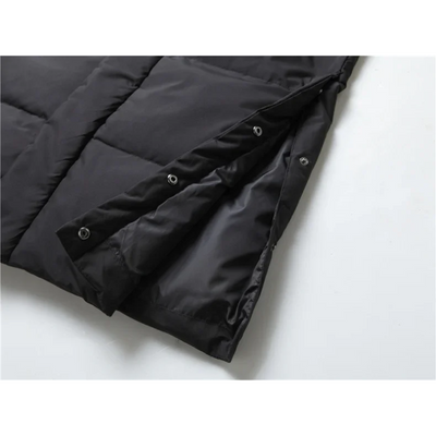 Reinfel - Langer Wintermantel Herren – Warmer Daunenparka mit Kapuze und Reißverschluss