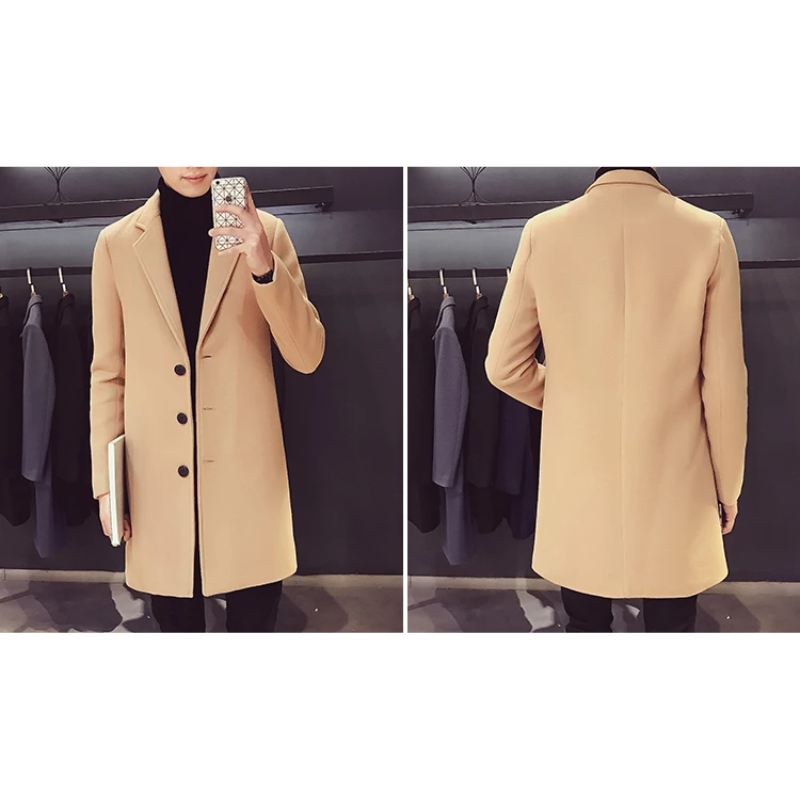 Sturmon - Mantel Jacke Herren – Eleganter Slim-Fit Blazer für Herbst und Winter