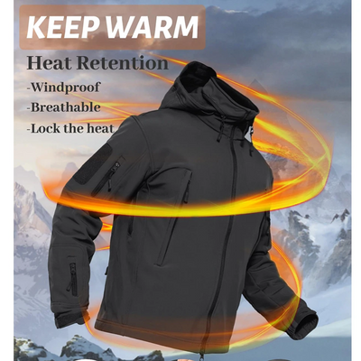 Sturmet -  Wasserdichter Wintermantel Männer – Wetterfest, Atmungsaktiv, Mit Kapuze
