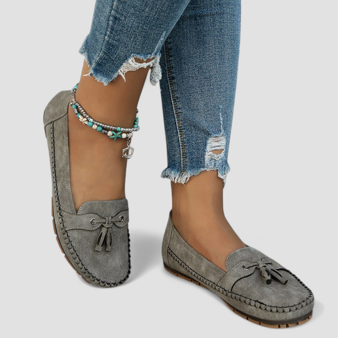 Charlotte | Bequeme Mokassins mit Schleife