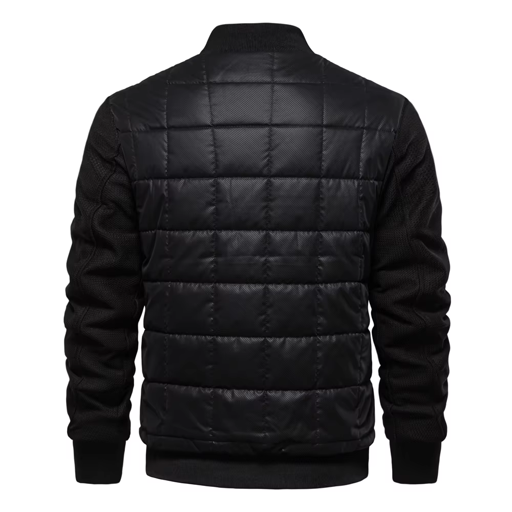 Vindorx - Gewattierte Jacke Herren Winddicht Steppjacke Mit Knopfleiste