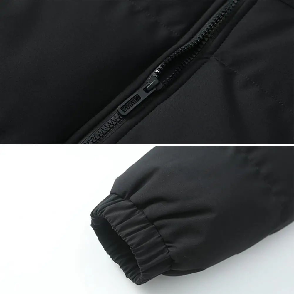 Mantler - Pufferjacke Herren Leicht Gefüttert Mit Kapuze Reißverschlussjacke