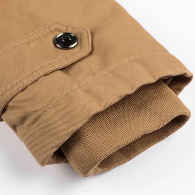 Mantrex - Wintermantel Männer, Wasserabweisende Outdoor-Jacke mit Reißverschluss