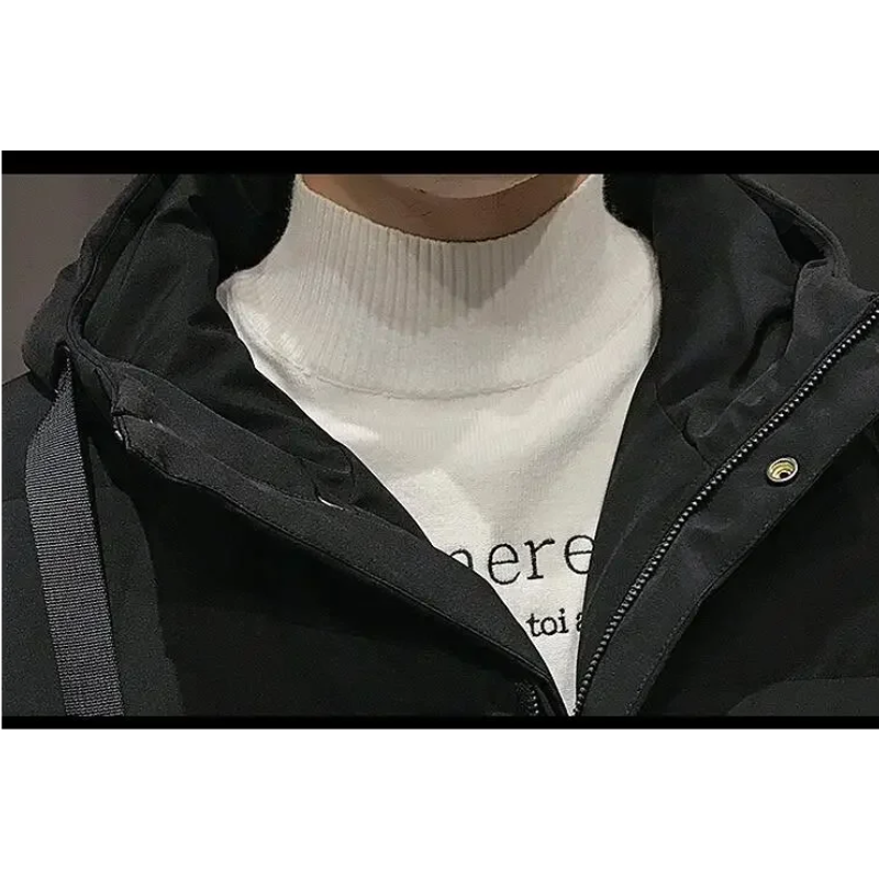 Warmtex - Langer Wintermantel Herren Winddicht Wasserdicht Mit Kapuze Gefüttert