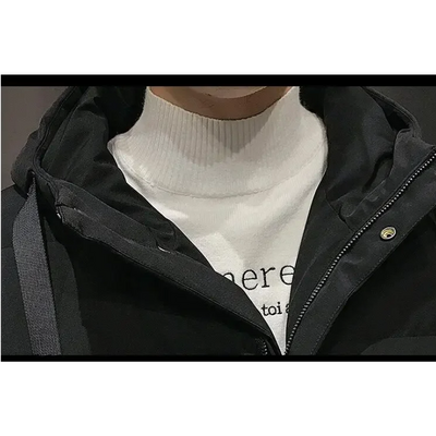 Warmtex - Langer Wintermantel Herren Winddicht Wasserdicht Mit Kapuze Gefüttert