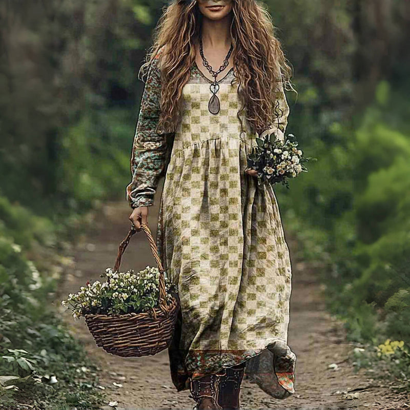 Nana – Bequemes Vintage-Freizeitkleid