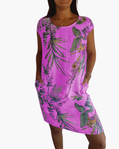 Damen T-Shirt Kleid | Lockeres Sommerkleid mit Print