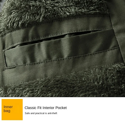 Starkal - Parka Winterjacke Herren – Fleece Gefüttert, Winddicht, Mit Kunstfellkapuze