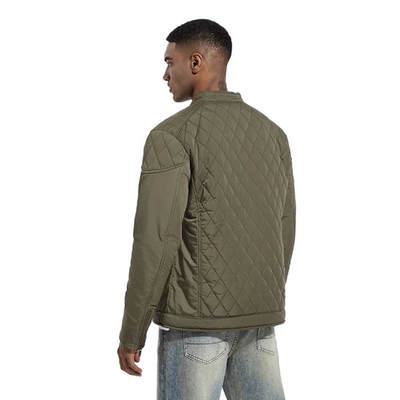 Drevant - Gewattierte Jacke Herren mit Stehkragen und Druckknopfverschluss