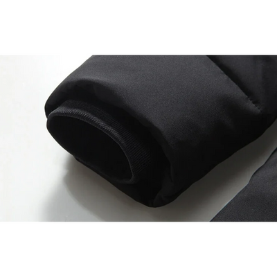 Mantzen - Langer Wintermantel Herren Mit Kapuze Warm Gefüttert Winddicht