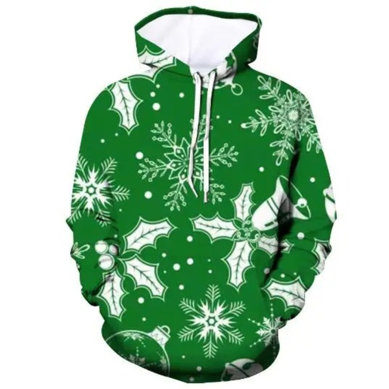 Glitzro - Weihnachtspullover für Damen, Strickpullover mit lustigem Rentier-Design