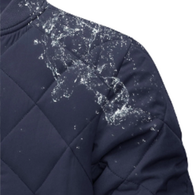 Windlek - Gewattierte Jacke Herren mit Stehkragen und Reißverschluss-Design