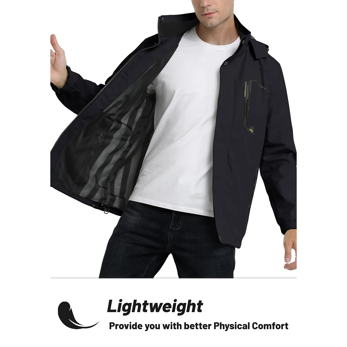 Arkturo - Wasserdichter Wintermantel Männer – Thermo Fleece, Winddicht, Outdoor