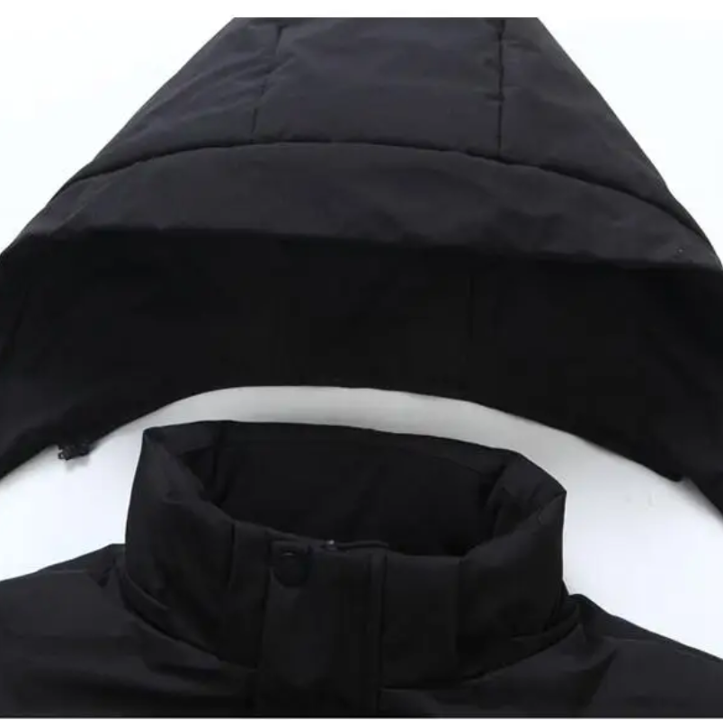 Polarnx - Daunenjacke Herren Warm Gefüttert Winterjacke Mit Kapuze Winddicht