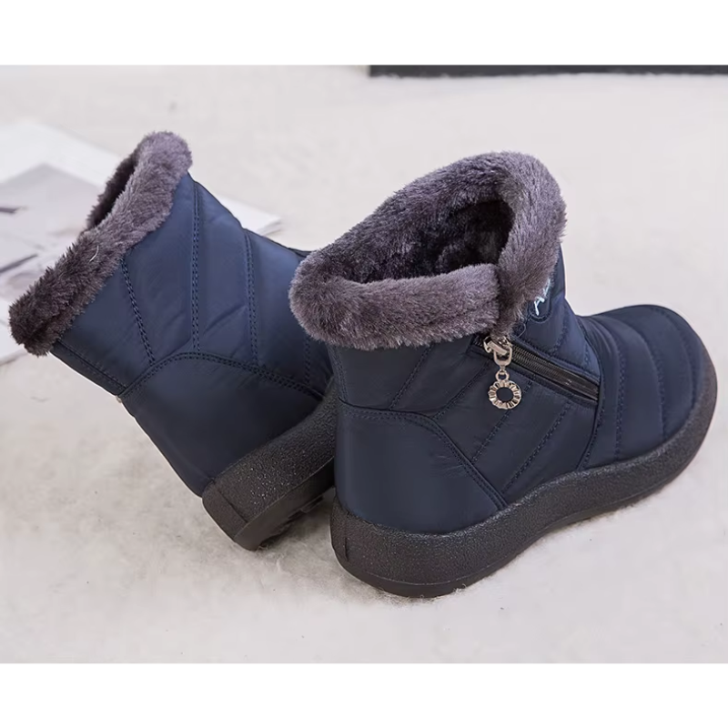 Stivola - Damen Winterstiefel wasserdicht mit Fellfutter und Reißverschluss