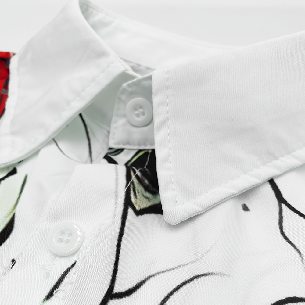 Herren Halloween-Hemd mit Print | Langarm