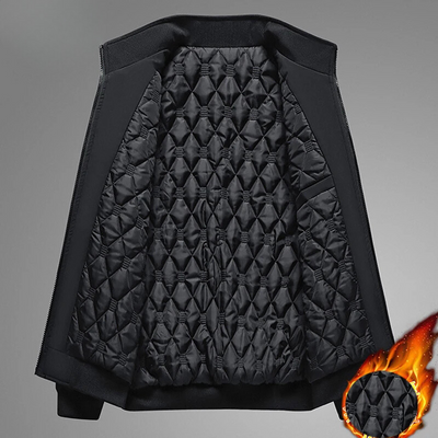 Norvion - Gewattierte Jacke Herren mit Reißverschluss und leichtem Futter für Herbst