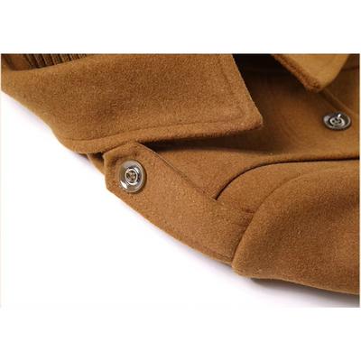 Nordalt - Langer Mantel Herren Warm Gefüttert Mit Stehkragen Winterjacke