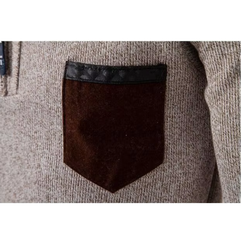 Nordman - Eleganter Pullover mit Reißverschluss Herren – Perfekt für Büro & Freizeit
