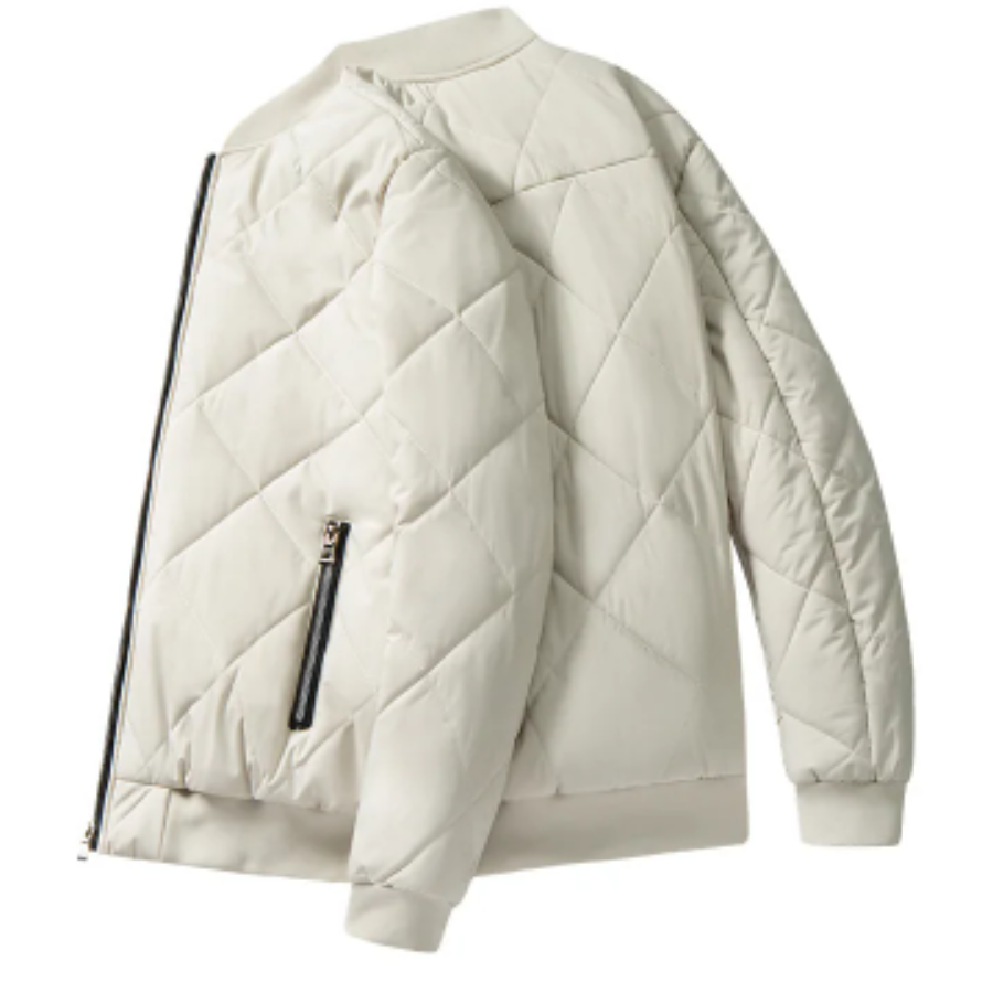 Brovian - Gewattierte Jacke Herren mit warmem Fleecefutter und Reißverschluss