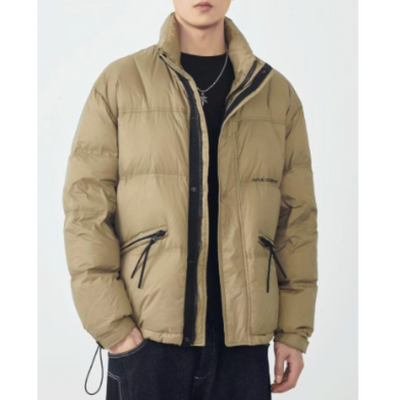 Grauarm - Daunenjacke Herren Lang Warm Gefüttert Wintermantel Mit Kapuze