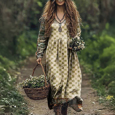 Nana – Bequemes Vintage-Freizeitkleid