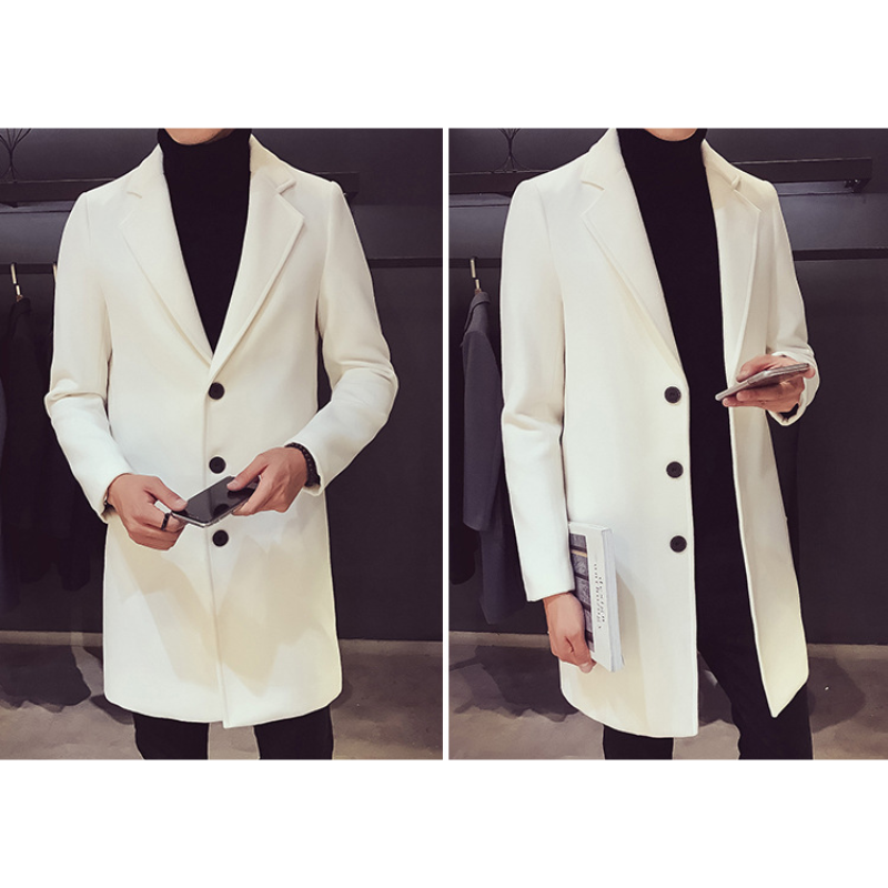 Silvolk - Mantel Jacke Herren – Moderner Business-Mantel für Herbst und Winter