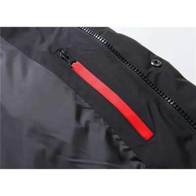 Reinfel - Langer Wintermantel Herren – Warmer Daunenparka mit Kapuze und Reißverschluss