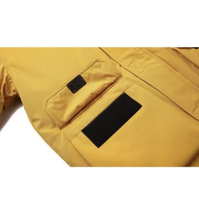 Stiefal - Parka Winterjacke Herren – Lang, Warm Gefüttert, Mit Kunstfellkapuze