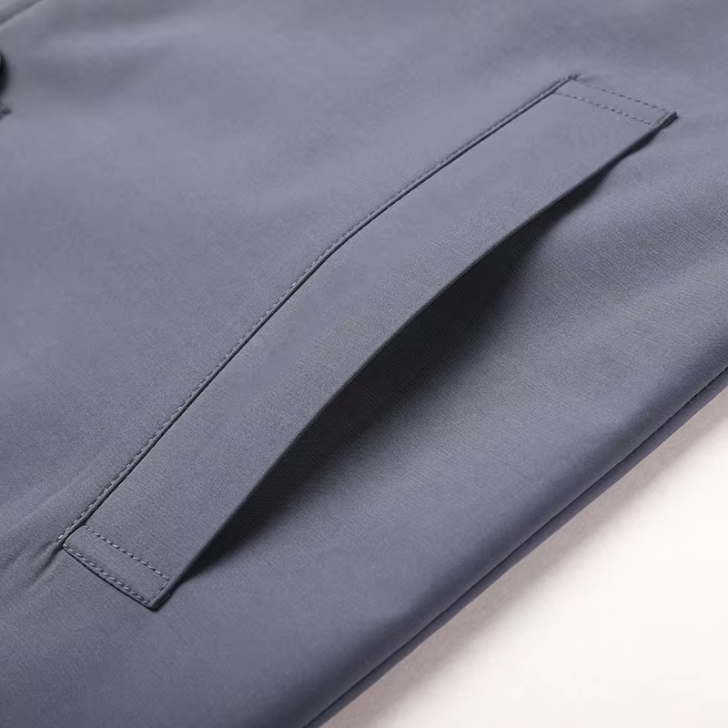 Winterx - Langer Mantel Herren Winterjacke Mit Knöpfen und Fleece-Innenfutter