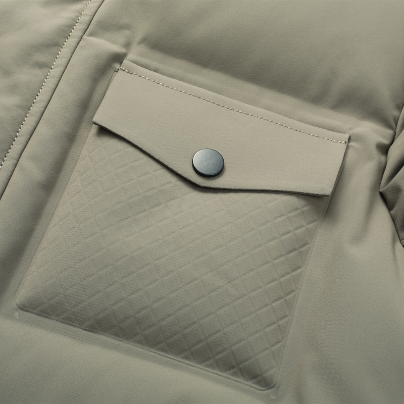 Sturmdk - Daunenjacke Herren Warm Gefüttert Winterjacke Mit Kapuze und Taschen