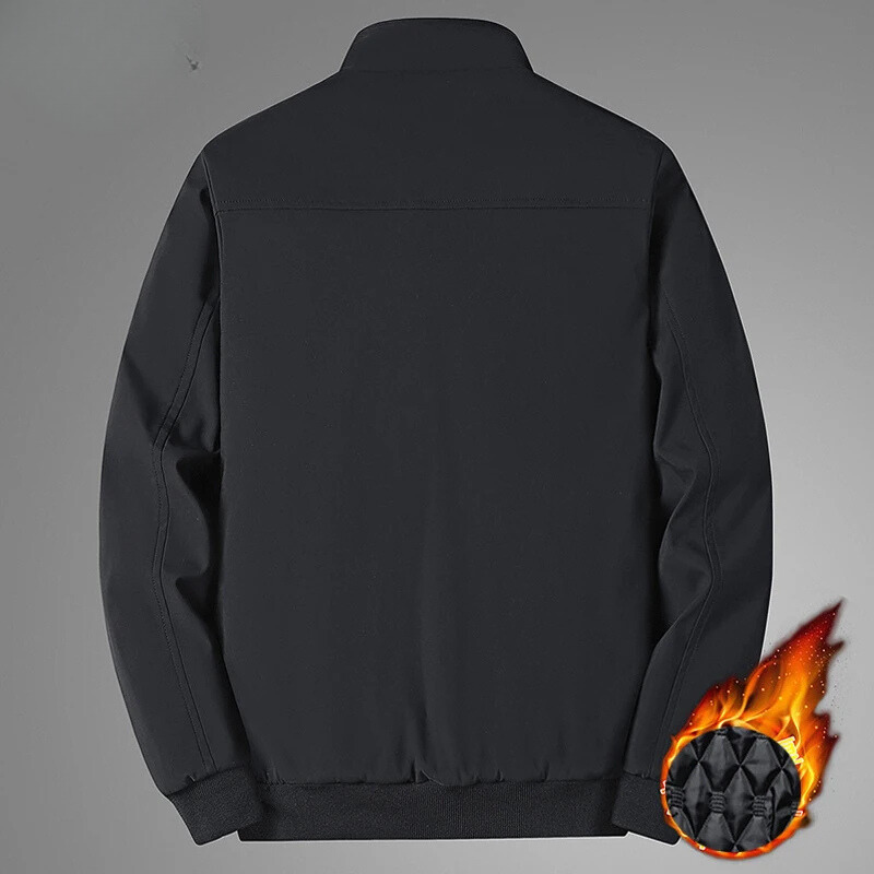 Norvion - Gewattierte Jacke Herren mit Reißverschluss und leichtem Futter für Herbst