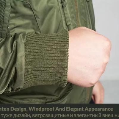 Mantlog - Wintermantel Männer mit Kapuze, Wasser- und winddichte Outdoor-Jacke