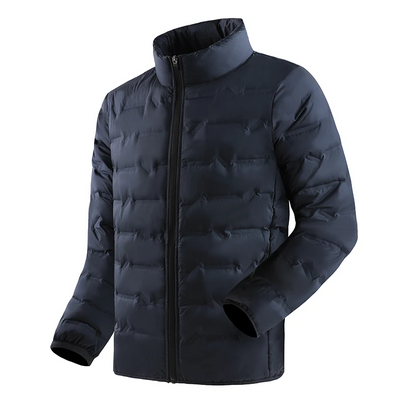 Nordfed - Daunenjacke Herren Winddicht Wasserdicht Lange Winterjacke Kapuze