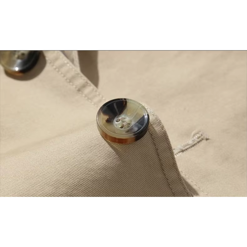 Nordgra - Langer Mantel Herren Stilvoller Trenchcoat Mit Gürtel und Revers