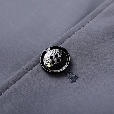 Winterx - Langer Mantel Herren Winterjacke Mit Knöpfen und Fleece-Innenfutter